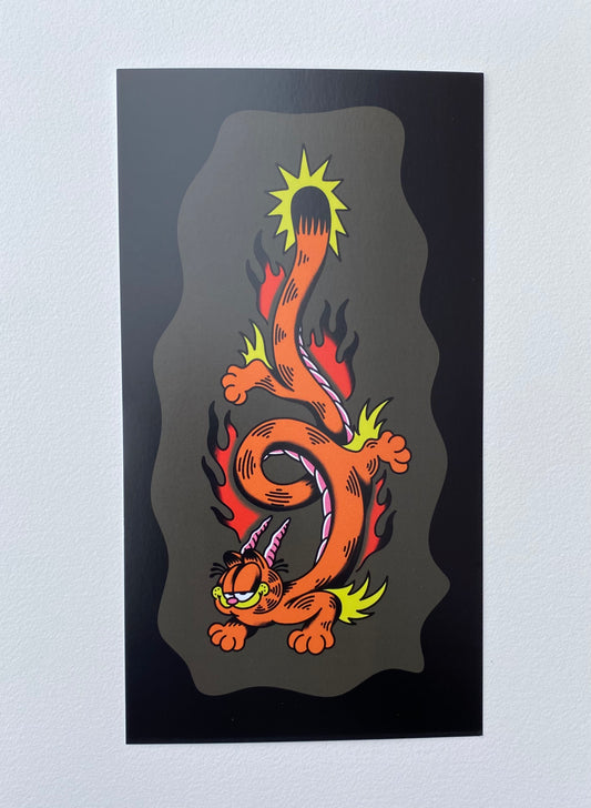 Garfield Dragon Print #2